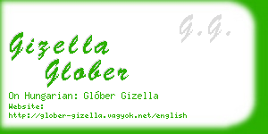 gizella glober business card